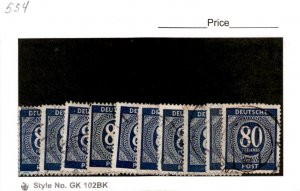 Germany, Postage Stamp, #554 Lot Used, 1946 (AC)