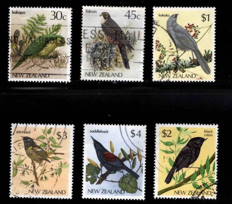 New Zealand Scott 766-770A used Bird stamp set