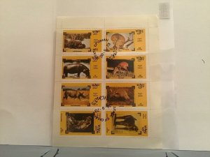 State of Oman African Animals 1973  stamps Sheet R23506