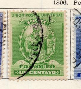 Peru 1895-96 Early Issue Fine Used 1c. 267931