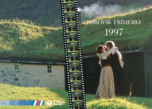 FAROE ISLANDS 1997 COMPLETE YEAR SET OF 17 STAMPS, S/S & 2 BOOKLETS IN BOOK MNH