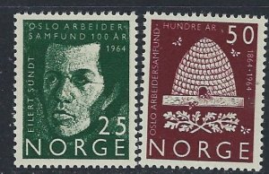 Norway 450-51 MNH 1964 set (ak3259)