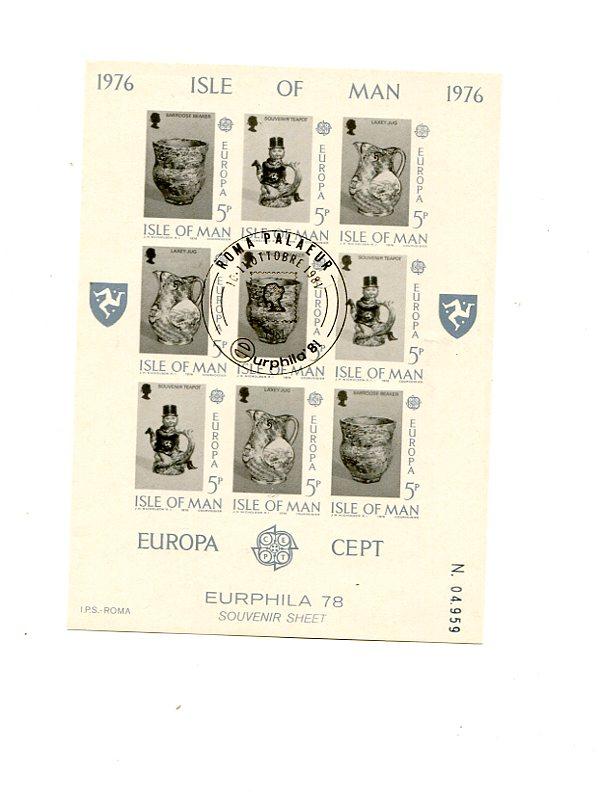 Isle of Man   1975  mini  sheet  Mint VF NH