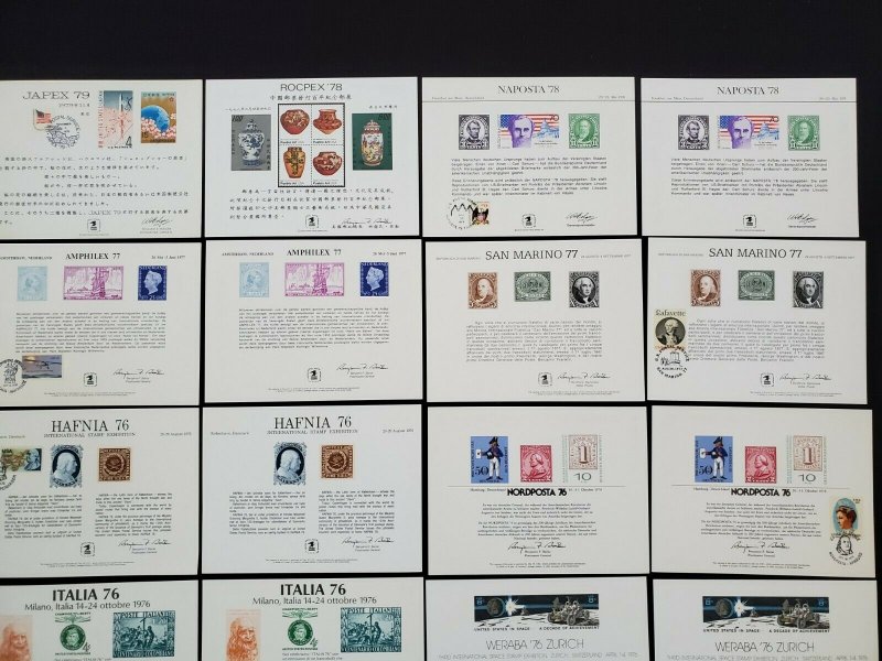 US 1970-1979 USPS Souvenir Cards Some with Cancels Mixed Lot of 29