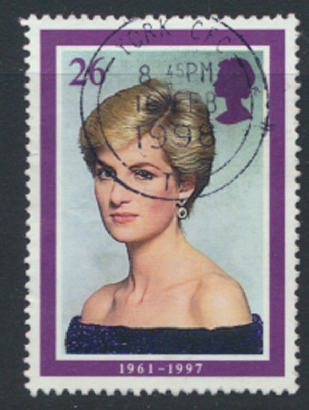 Great Britain  SG 2025  SC# 1795  Princess Diana  Used see detail and scan