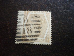 Stamps - Great Britain - Scott# 59 - Plate 11 - Used Part Set of 1 Stamp