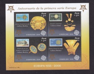 Peru   #1482   MNH  2005  sheet Europa stamps 50th anniversary