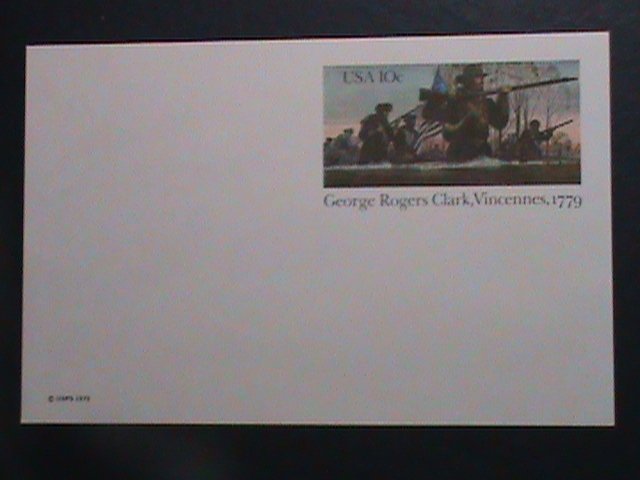 ​UNITED STATES -PC-1979, GEORGE ROGERS CLARK-VINCENNES-1779 MNH POST CARD-VF