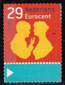 Netherlands,Sc.#1160 used December Stamps 2003: Man and Woman Talking