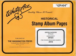 WHITE ACE 2016 United Nations Singles Album Supplement UN-64