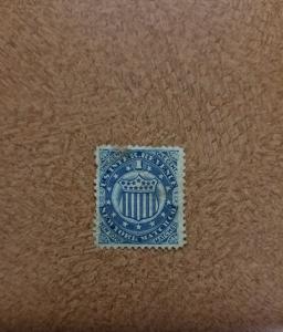 New York Match Co. USA Internal Revenue 1c RO136b Private Die, Proprietary, Blue