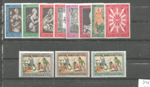 Vatican 345-352  ,  353-355  MNH