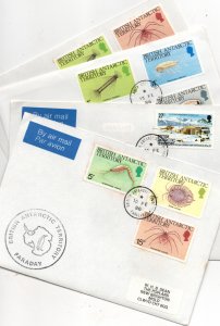 British  Antarctic Territory 1986 4 x covers WS38693