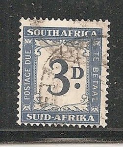 Album Treasures South Africa Scott # J15 3p Postage Due F-VF Used CDS