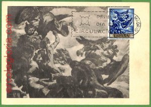 32314 - SPAIN - MAXIMUM CARD - 1966 - religion ART-