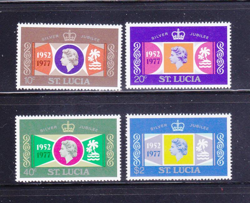 St Lucia 414-417 Set MNH Queen Elizabeth II Silver Jubilee
