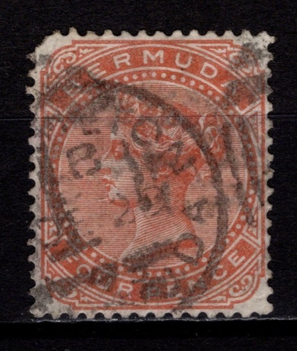 Bermuda 1980 Victoria Definitive, Wmk Crown CC, 4d [Used]