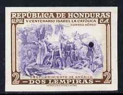 Honduras 1952 Fifth Birth Centenary of Isabella the Catho...