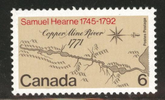 Canada Scott 540 MNH** 1971 Map stamp