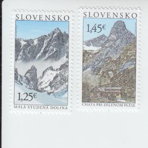 2013 Slovakia Beauty Homeland Valley & Chalet (Scott 670-1)