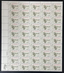 Scott #2154, 22c World War I Veterans, Mint sheet of 50, MNH