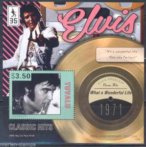 TUVALU  2012 ELVIS PRESLEY 35th MEMORIAL ANNIVERSARY CLASSIC HITS  S/S II  NH