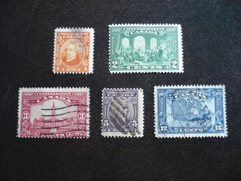 Stamps - Canada - Scott# 141-145 - Used Set of 5 Stamps