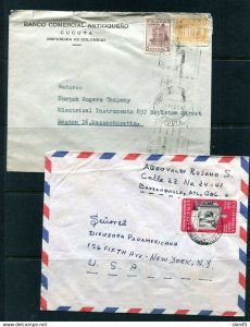 Colombia 1947/1962 2 Covers to USA 12108