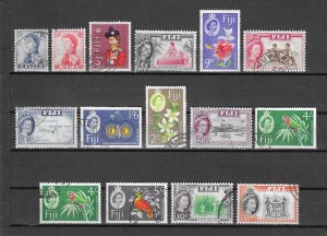 FIJI 1962/67 SG 311/25 USED Cat £22