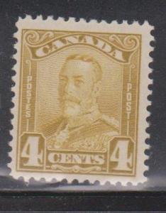 CANADA Scott # 152 Mint Very Light Hinged KGV Scroll Issue