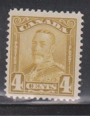 CANADA Scott # 152 Mint Very Light Hinged KGV Scroll Issue