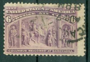 USA - Scott 235 w/ Circular Cancel