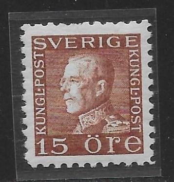 Sweden 192 15o King Gustaf V single MNH