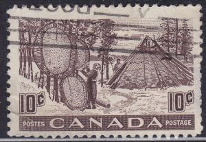 Canada 301 Drying Animal Hides 1950