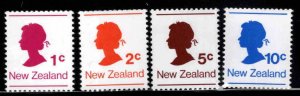 New Zealand Scott 651-654 QE2 Cameo stamp  set MNH**