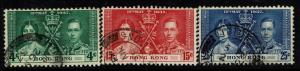 Hong Kong SG# 137-139, Used - S3123