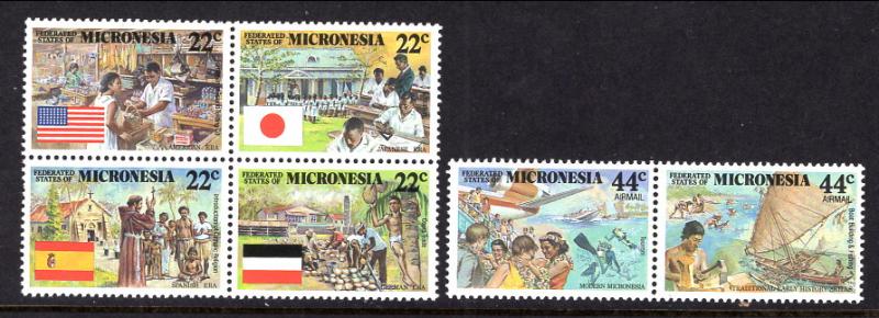 Micronesia 59-62,C37-C38 MNH VF