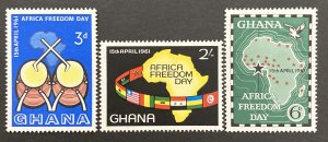 Ghana 1961 #92-4, Africa Freedom Day, MNH.
