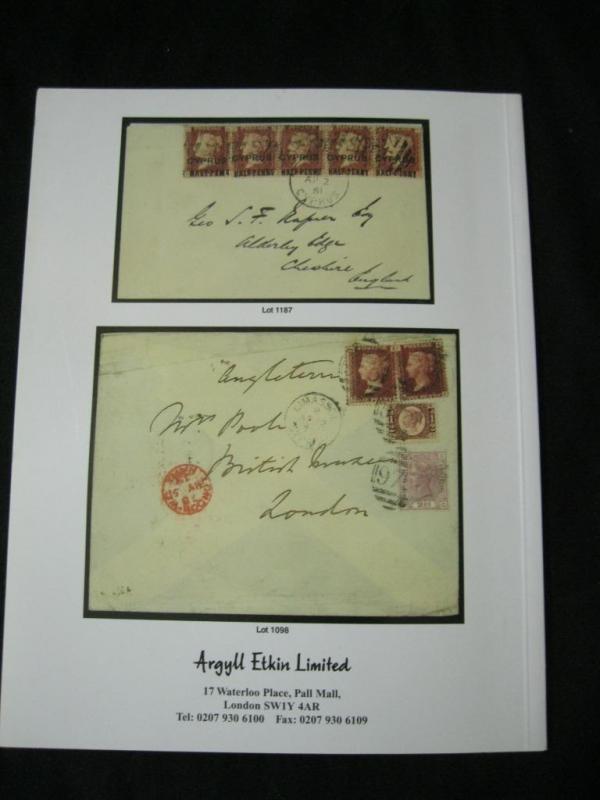 ARGYLL ETKIN AUCTION CATALOGUE 2010 CYPRUS THE 'MALCOLM WARWICK' COLLECTION