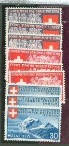 Switzerland #247-55  Single (Complete Set)