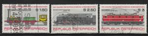 Austria, 1977 Used Set Of 3, #1067-1069, Trains