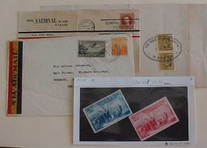 CUBA 3 COVERS & 2 MINT NH LOCAL POST