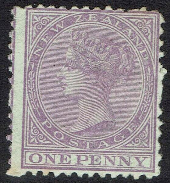 NEW ZEALAND 1874 QV 1D WMK STAR NZ PERF 12.5 