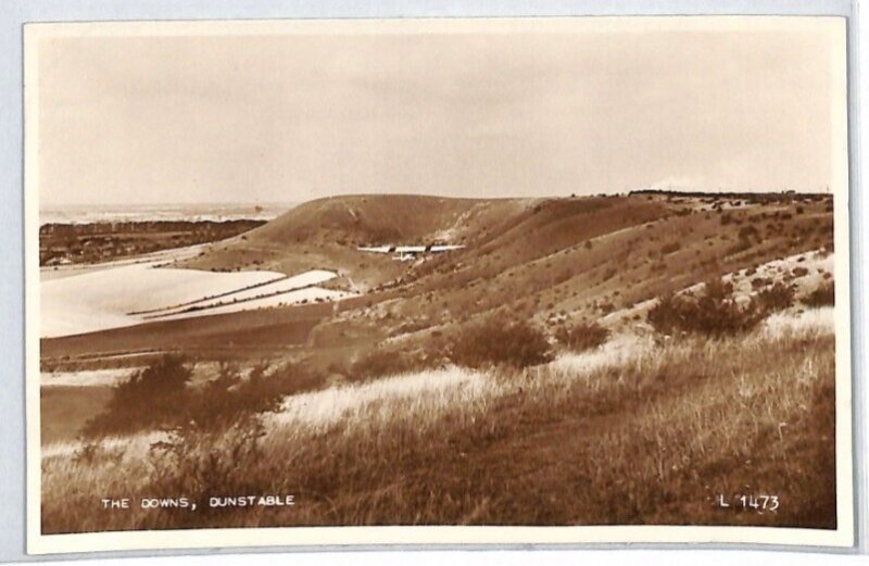 GB RP Postcard Aviation GLIDER Dunstable Downs Real Photo 1957 {ex Slater}PG112