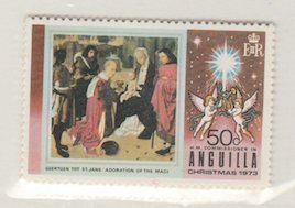 Anguilla Scott #186b Stamp  - Mint NH Set - Folded Strip of 182-186 - No 181