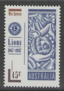 AUSTRALIA SG1692 1997 LIONS CLUB MNH