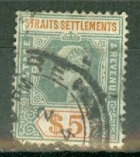 IO: Straits Settlements 104 used CV $180