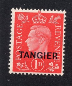 Great Britain Morocco 1937 1p scarlet Overprint, Scott 516 MH, value = $25.00