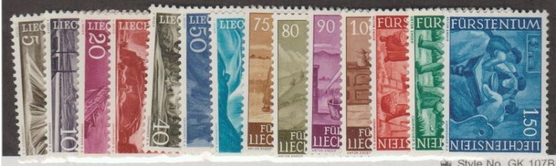 Liechtenstein Scott #336-349 Stamps - Mint NH Set