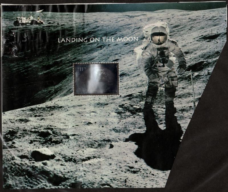 US Stamp #3413 Landing on the Moon -Hologram of Lunar Lander